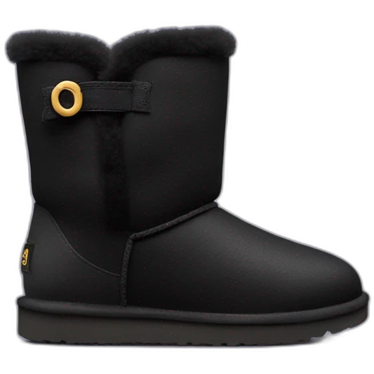 Black ugg Mini boot emoji