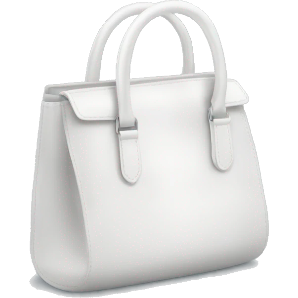 Een witte handtas emoji