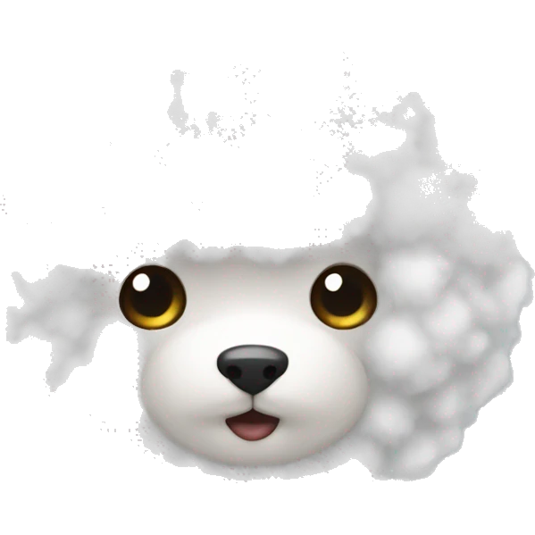 Fluffy cotton  emoji