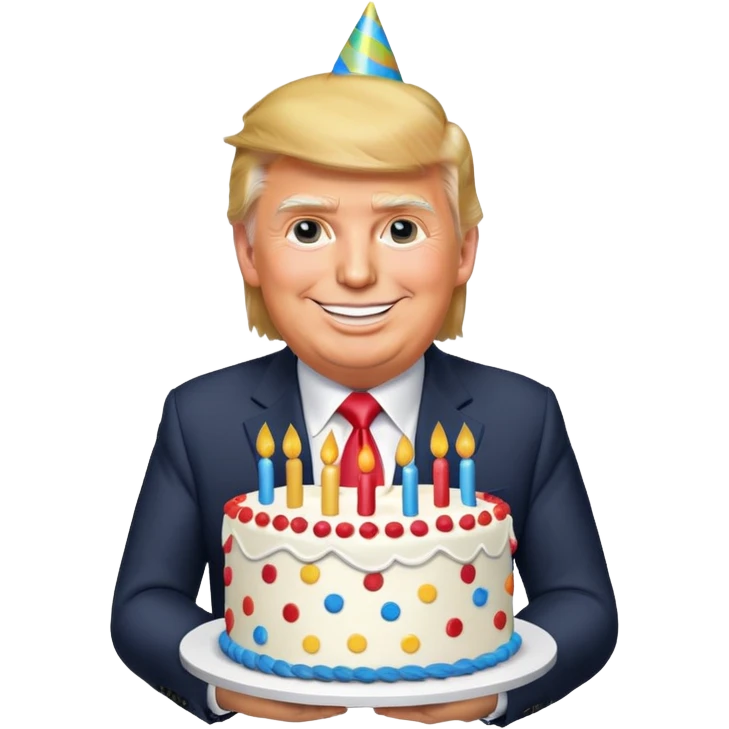 Happy birthday Trump  emoji