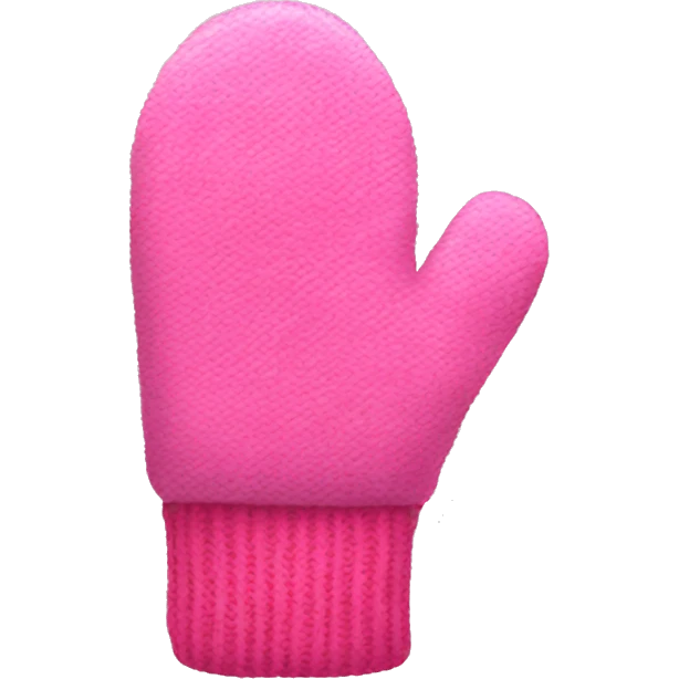 Pink mittens emoji