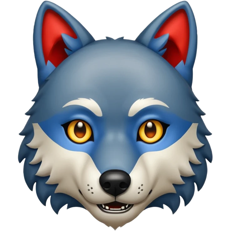 Wolf danger emoji