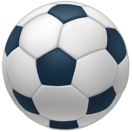 Coracao em formato de bola de futebol emoji