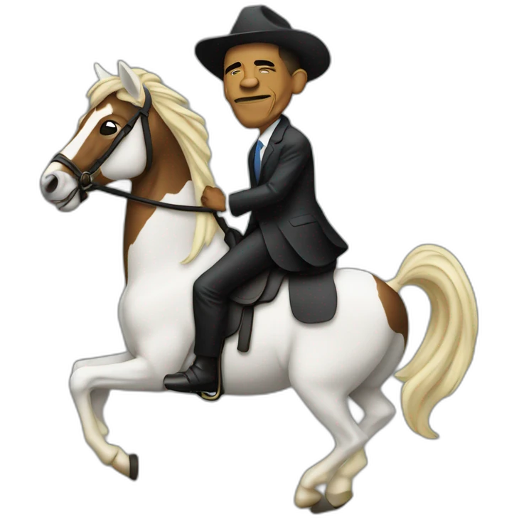 Obama on a horse emoji
