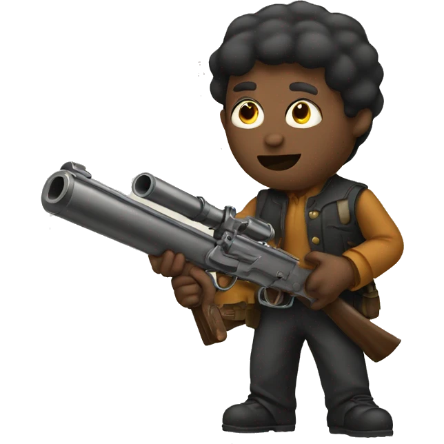  master holding a long gun emoji