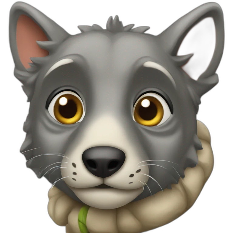 Tortue-sur-un-loup emoji