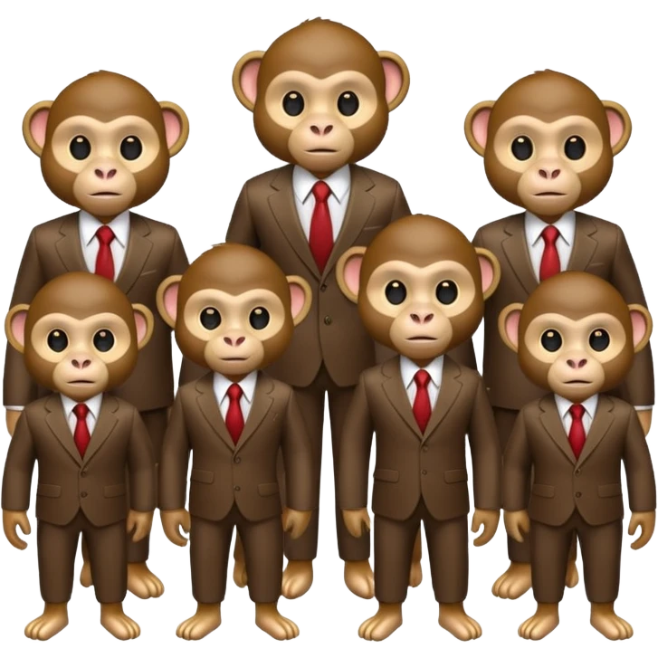 monkey in suits emoji