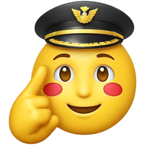 saluting emoji with text "YES SIR" emoji