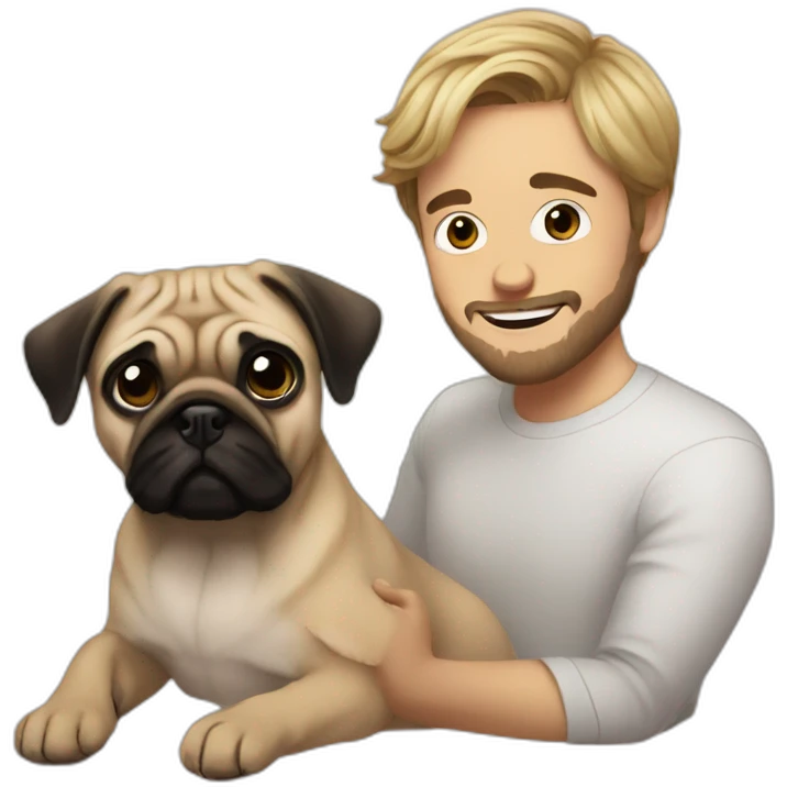 pewdiepie with pug emoji