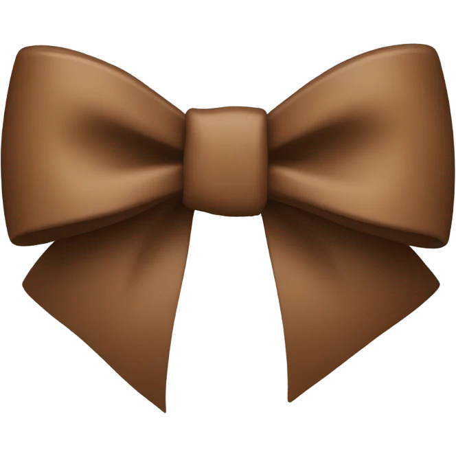 A brown bow  emoji