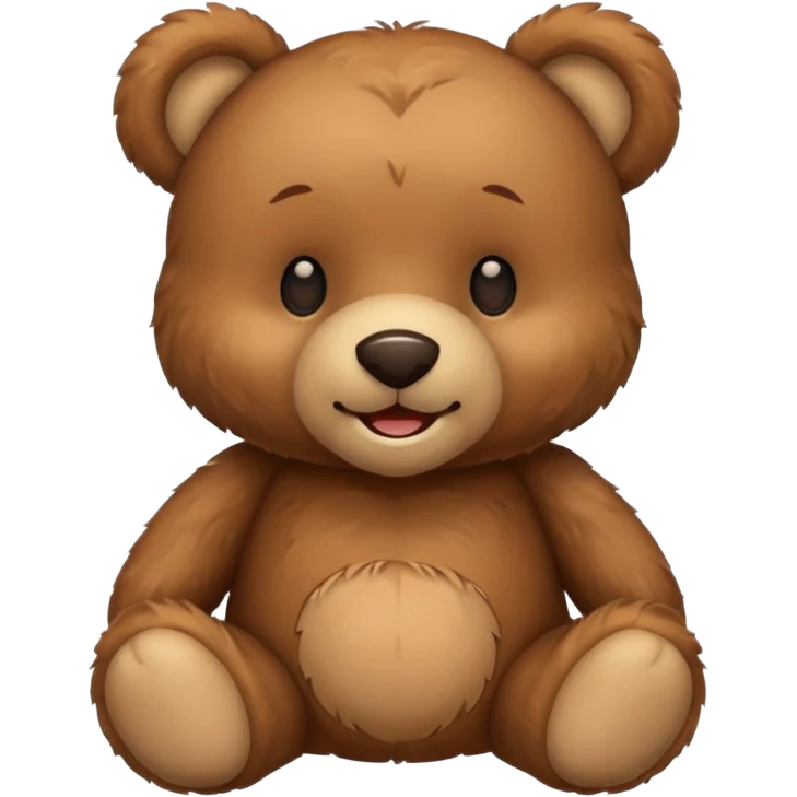 Happy teddy bear emoji