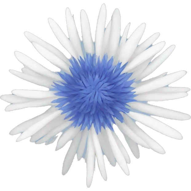 white cornflower emoji emoji