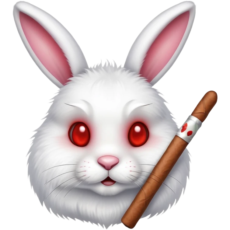 Easter bunny smoking weed emoji