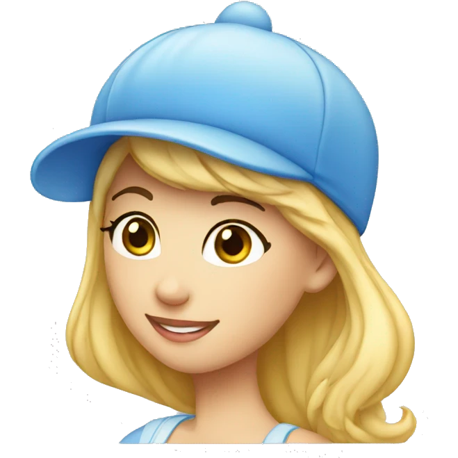 Cinderella wearing cap emoji