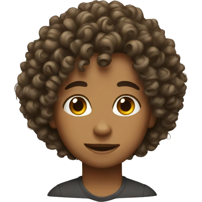 Curly hair emoji