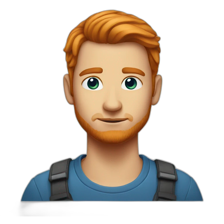 rousse au yeux bleu emoji