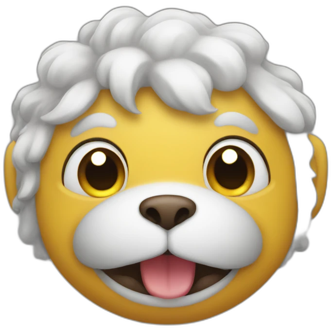 A smiling gog emoji