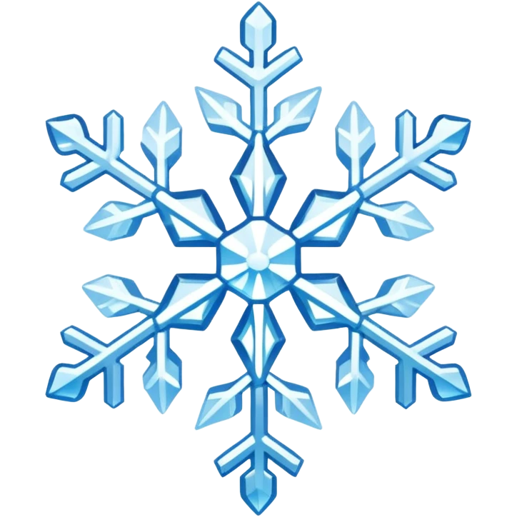 snowflake with different color  emoji