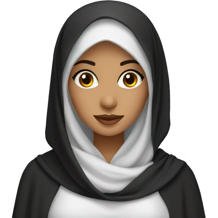 pretty arab girl wearing abaya emoji