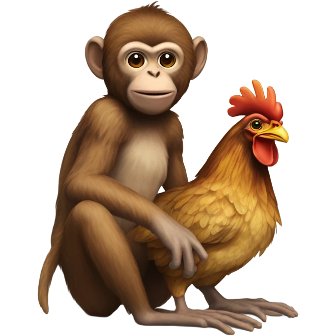 monkey chicken emoji