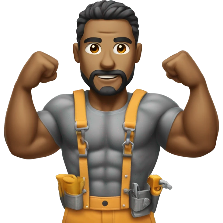 Muscular master of repair phone  emoji