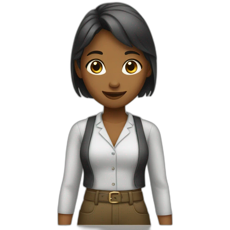 A seller girl emoji