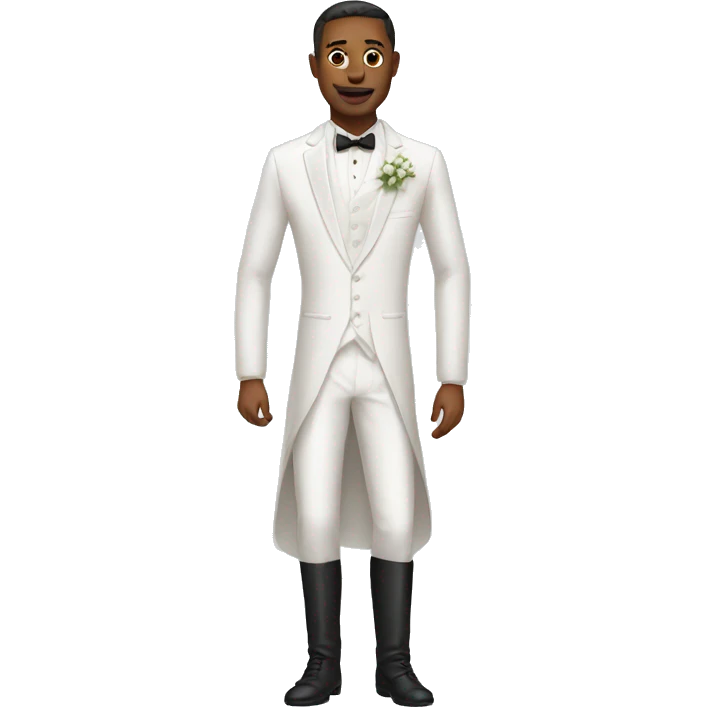 man in a wedding dress emoji