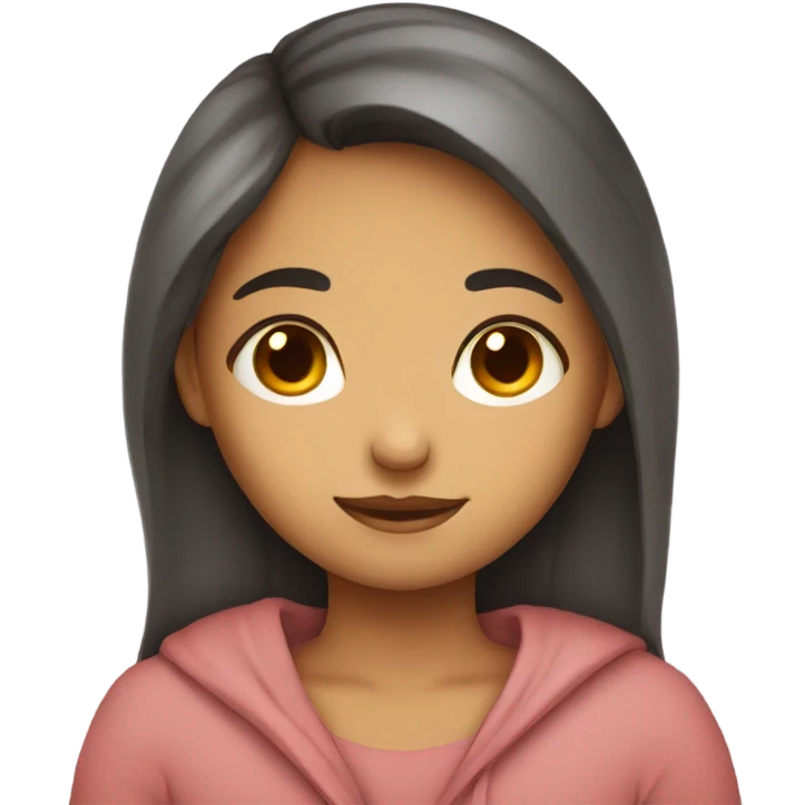 Girl cuddled up  emoji