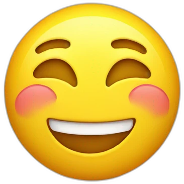 emoji yellow face laughing hearts emoji