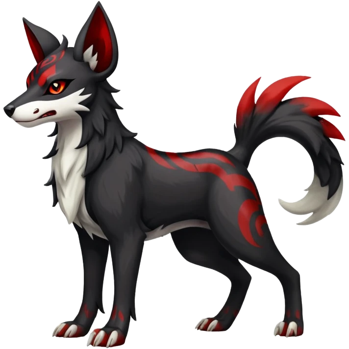 Houndoom-Mightyena (full body) emoji