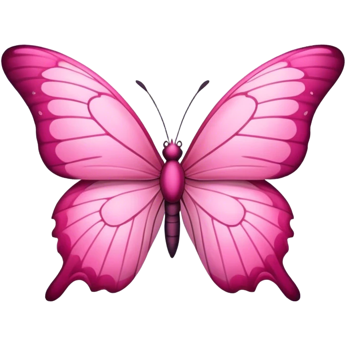 Pink butterfly emoji
