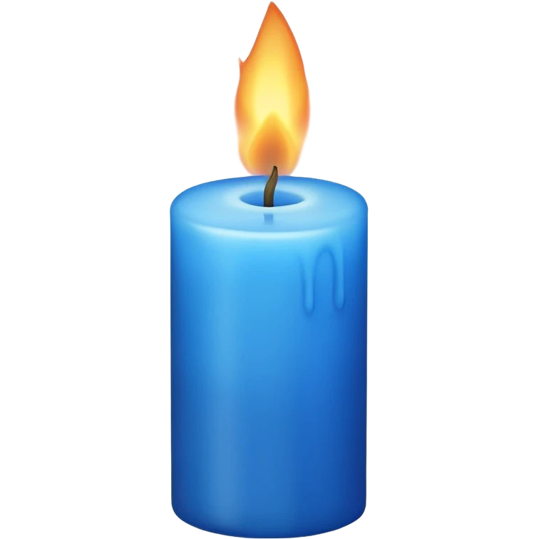 Blue candle emoji