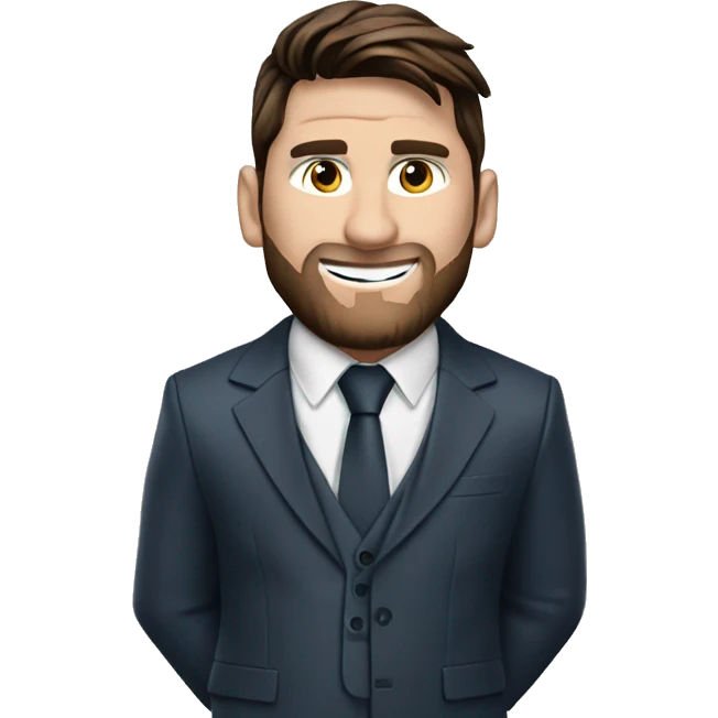 Leonel Messi wearing Scorpion's suit emoji