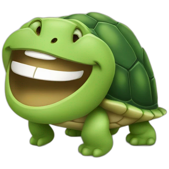 laughing turtle emoji