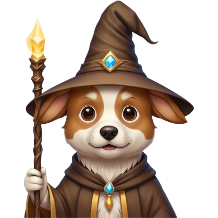 Dog wizard emoji