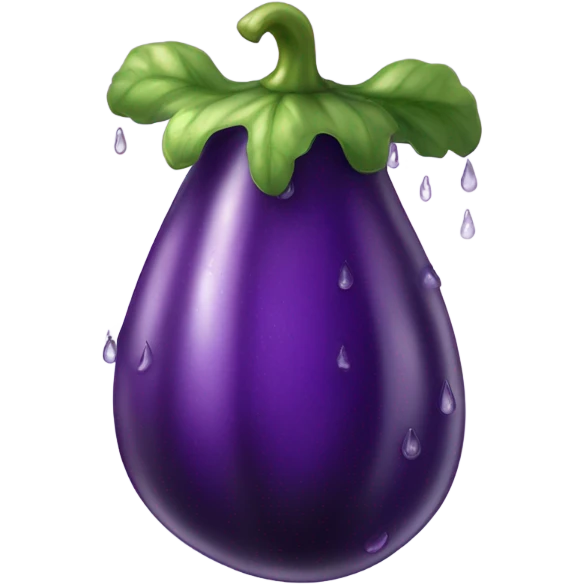 Wet eggplant  emoji