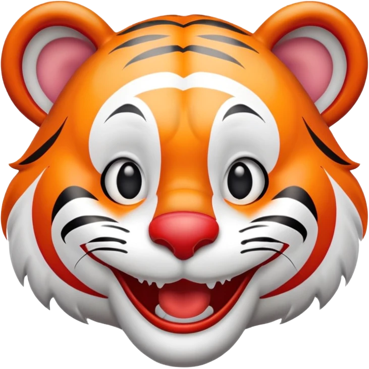 Tiger-clown emoji