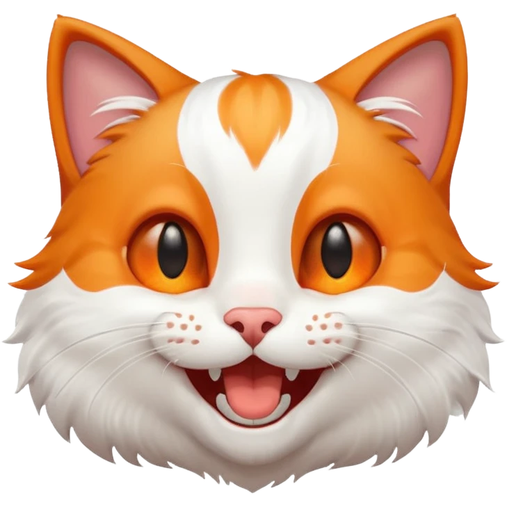 Laughing kitty heart emoji