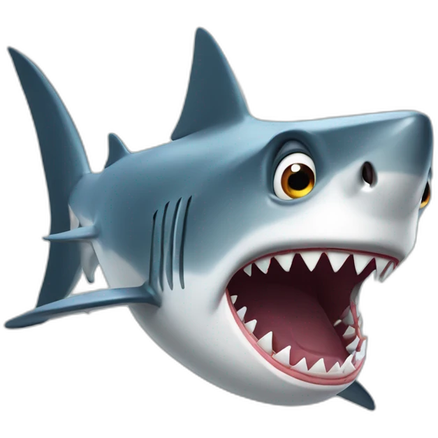 shark shocked emoji