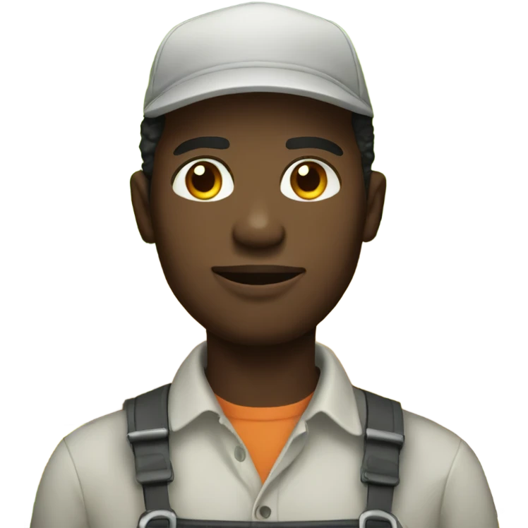 Black guy farming emoji