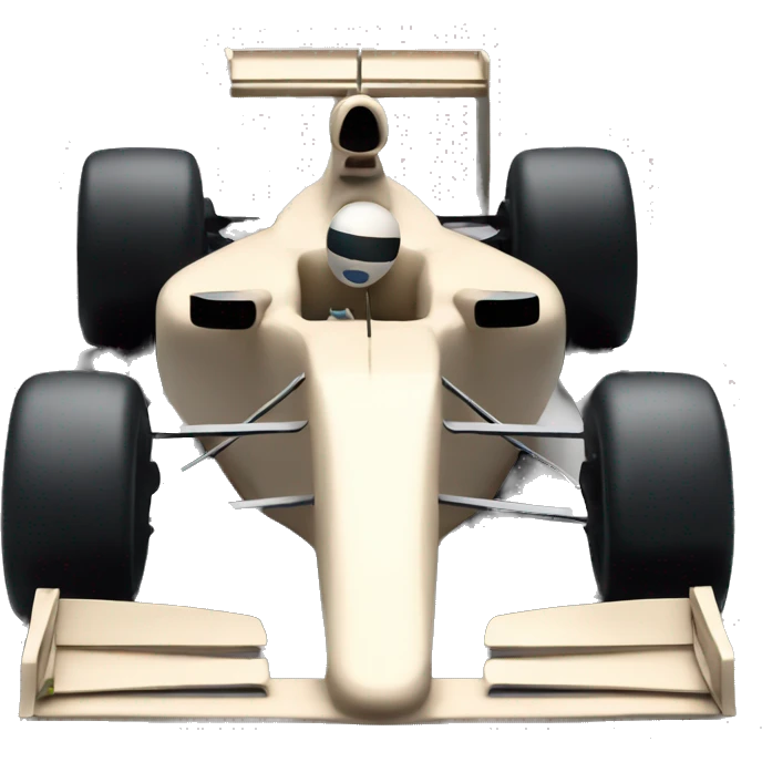 beige formula one car emoji