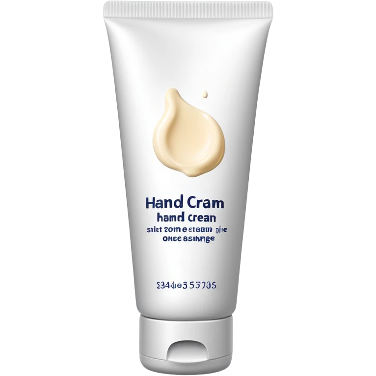 used tube of hand cream, slightly squeezed, cap off, some cream visible emoji