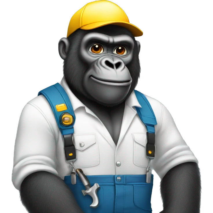 Gorilla mechanic  emoji