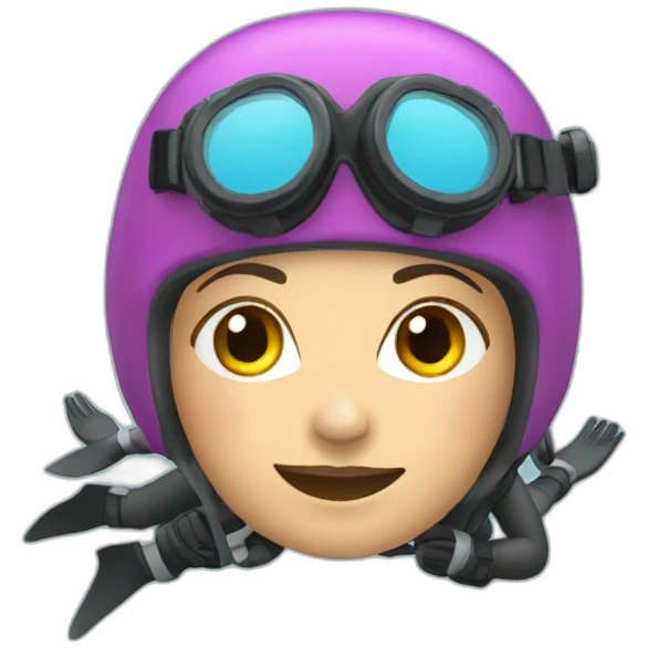 woman underwater scubadiver emoji