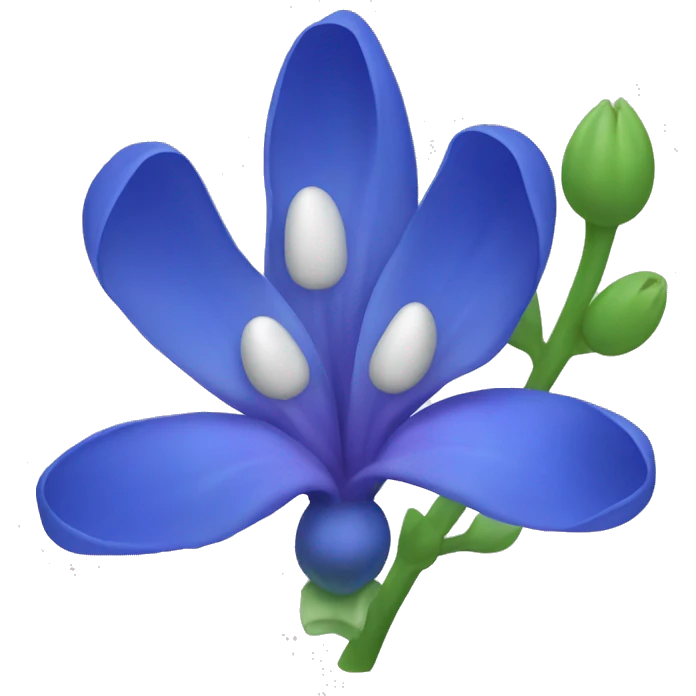 bluepea flower  emoji