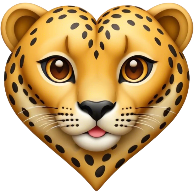 Cheetah heart  emoji