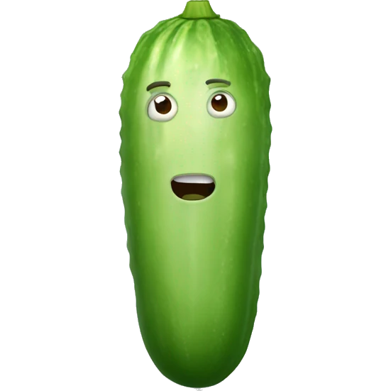 Cucumber in deep hole emoji