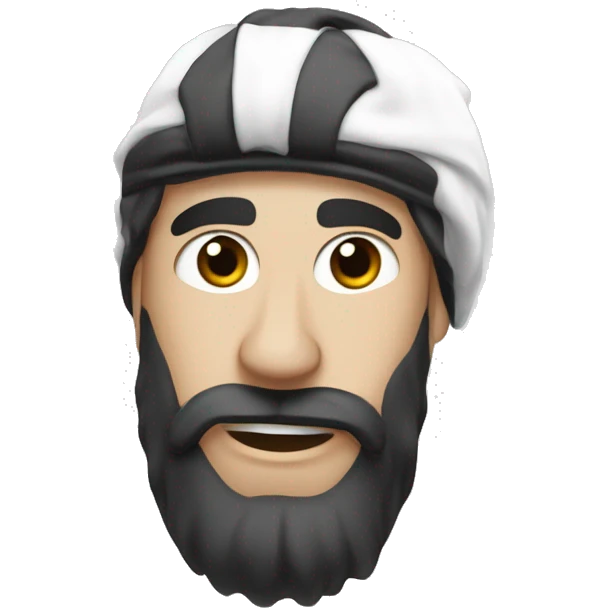 Schwarz weiss Albanien  emoji
