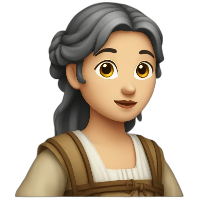 medieval girl peasant emoji
