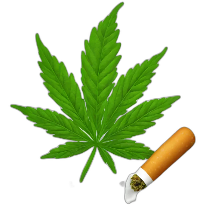 marijuana eating emoji